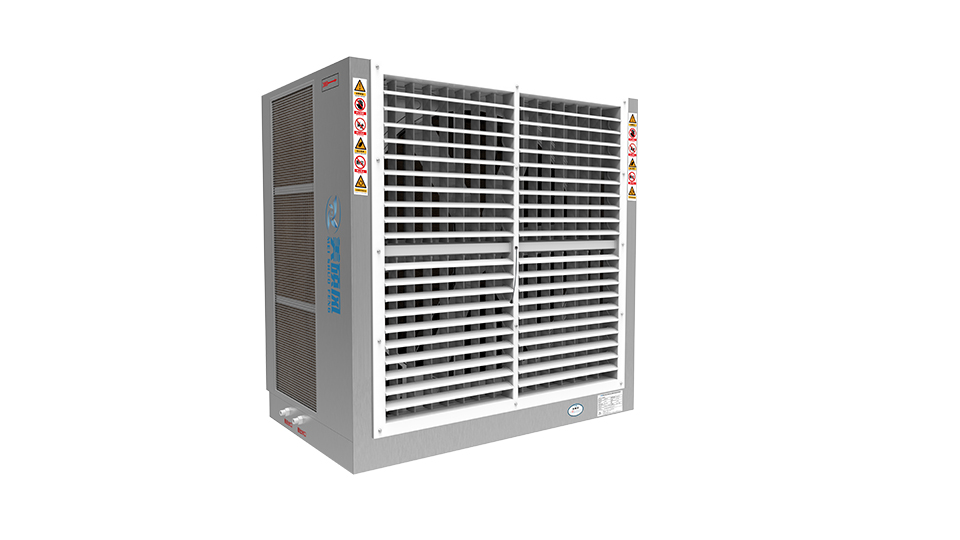 Luxury window axial flow evaporative air cooler