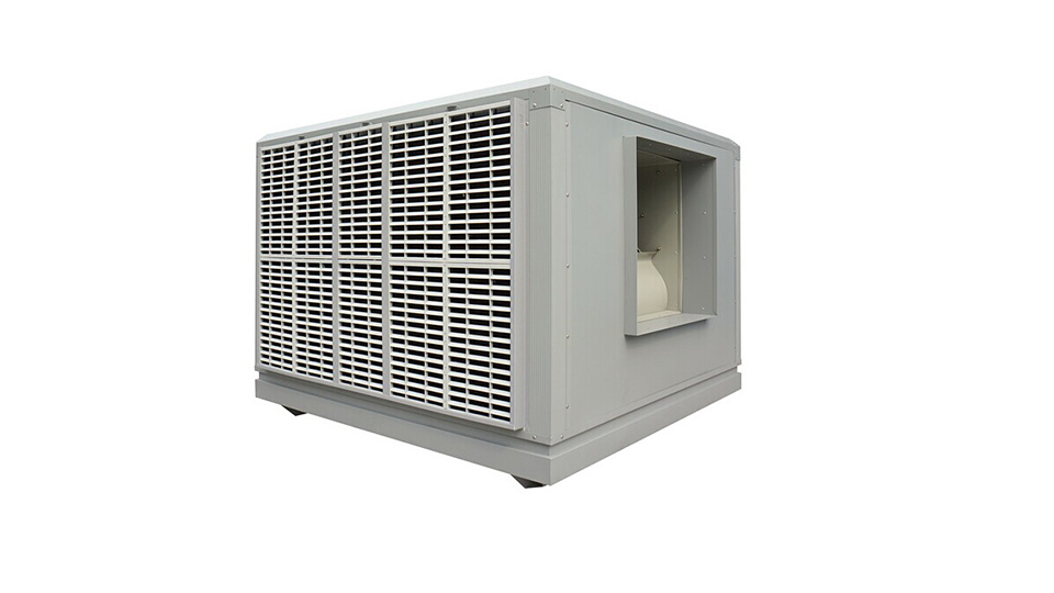 Industrial plug-in centrifugal evaporative air cooler