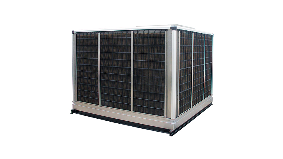 Industrial plug-in centrifugal evaporative air cooler